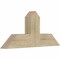 Ekena Millwork Portland Rough Sawn Timber Gable Bracket, Douglas Fir, 36"W x 16"H x 4"D x 6"F, 11/12 Pitch GBW036X16X0406POR00RDF - alternate 2